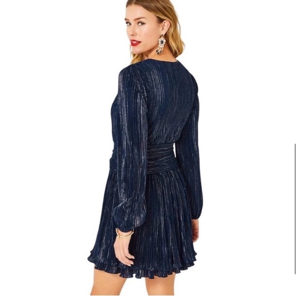 Lilly Pulitzer Shimmering Navy Mini Dress - Picture 3 of 8